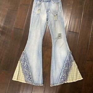 POL boho flared jeans